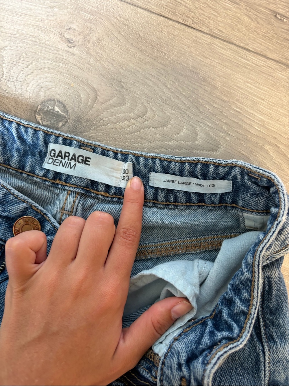 garage wide leg jeans - Picture 2 of 2